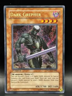 Yu-Gi-Oh Dark Grepher PTDN-EN000 | Secret Rare | Phantom Darkness LP+ 1ST Ed - Image 1