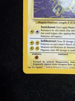 Magneton 11/62 Holo Rare Fossil Pokemon Card WOTC - Image 5