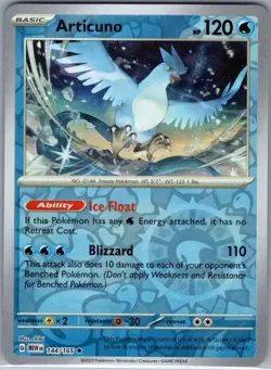 Articuno 144/165 Reverse Holo SV: Scarlet & Violet 151 - Pokemon Card - NM - Image 1