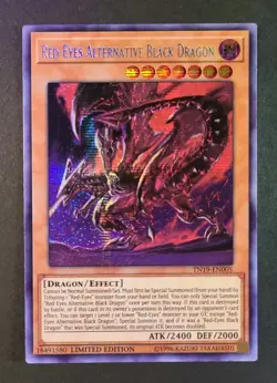 Near Mint - Yugioh - Red-Eyes Alternative Black Dragon - TN19-EN005 Secret Rare - Image 1