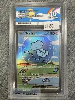 Ace 10 Bubble Mew Holo Special Illustration Card Paldean Fates Perfect Subs - Image 1