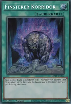yugioh Finsterer Korridor MP24-DE103 Secret Rare 1.Auflage Deutsch - Image 1