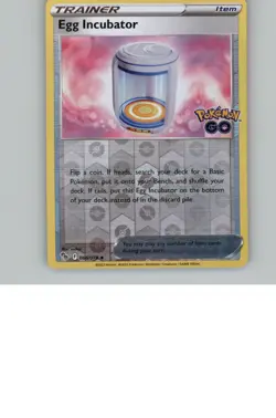 PGO Egg Incubator Uncommon Pokemon GO 066/078 NM Reverse Holo - Image 1