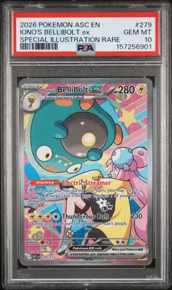 2026 POKEMON ASC EN-ASCENDED HEROES #279 IONO'S BELLIBOLT EX PSA 10 - Image 1