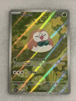 Pokemon TCG Perfect Order Rowlet 90/88 Illustration Rare NM - Image 1
