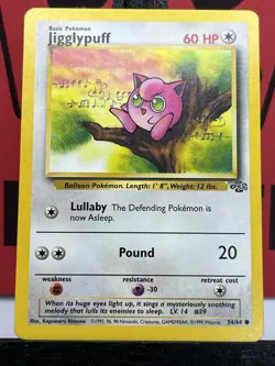 Jigglypuff 54/64 Jungle Non Holo Pokemon Card - Image 3