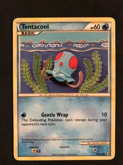 Tentacool 80/102 HGSS Triumphant Pokemon Regular Common - Image 1