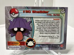 Topps Pokemon Shellder #90 2000 TV Animation Edition Non Holo Blue Logo - Image 2