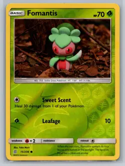 Fomantis 15/236 Common Unified Minds Pokemon Reverse Holo Near Mint - Image 1