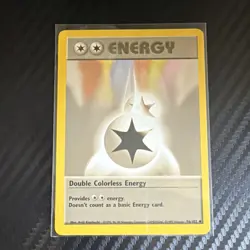 Pokemon TCG Double Colorless Energy Base Set 96/102 Regular Uncommon 1999 - Image 1