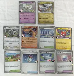 Pokemon TCG Journey Together Prize Pack Series Bundle Zacian EX, Clefairy Ex NM - Image 2