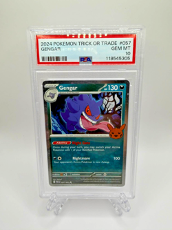 2024 Pokemon Trick Or Trade Gengar Halloween Holo ~ 057/091 ~ PSA 10 Gem Mint! - Image 1
