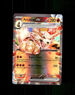 Custom Holo Arcanine Card Arcanine EX Card READ DESCRIPTION BELOW - Image 1