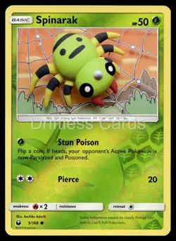 Spinarak 5/168 Common Celestial Storm Pokemon Reverse Holo NM/M - Image 1