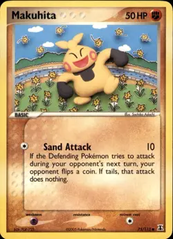 Makuhita 75/113 Common Delta Species Pokemon Lightly Played - Image 1