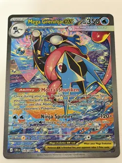 Pokemon TCG Mega Greninja ex 116/086 SIR Near Mint Pack Fresh - Image 1