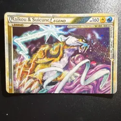 Raikou & Suicune Legend 92/95 Unleashed Holo Ultra Rare EN Pokemon MP - Image 1