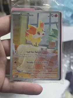 Pokemon TCG Fennekin 080 Promo Pokemon Center Stamped Sealed - Image 1