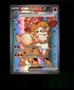 Custom Holo Arcanine Card Arcanine EX Card READ DESCRIPTION BELOW - Image 1