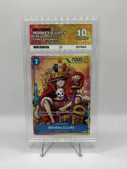 One Piece CCG Monkey D. Luffy P-043 Promo - English - Ace GEM MT 10 - Image 1