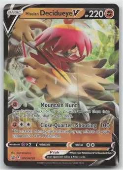 Hisuian Decidueye V Holo SWSH: Sword & Shield Promo Cards SWSH238 NM - Image 1