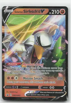 Galarian Sirfetch'd V Holo SWSH: Sword & Shield Promo Cards SWSH043 NM - Image 1