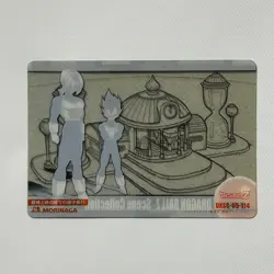 S7183 Vegeta & Trunks Japanese Dragon Ball Z x Morinaga Clear Card 114 J3 - Image 2