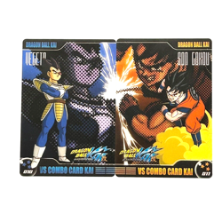 M556 Vegeta vs Son Goku Japanese Dragon Ball Kai x Morinaga Combo Cards - Image 1