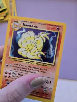 Ninetales Pokemon Card Holo WOTC 12/102 Base Set Rare Vintage 1998 Original LP - Image 3
