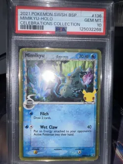 Mimikyu (Delta Species) SWSH136 SWSH: Sword & Shield Promo Cards Holo PSA 10 - Image 1