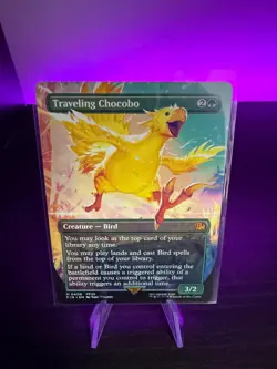Magic: The Gathering Traveling Chocobo 406 Final Fantasy Borderless Mythic reg - Image 1