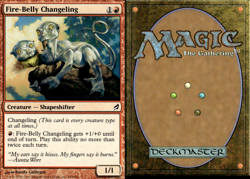 Magic the Gathering -MTG- Fire-belly Changeling - Image 1