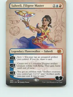 Saheeli, Filigree Master (Borderless) - M294 - MTG - The Brothers' War (BRO) - Image 1