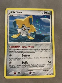 Pokemon TCG Jirachi 7/111 Rising Rivals Holo Rare NM/LP English - Image 1