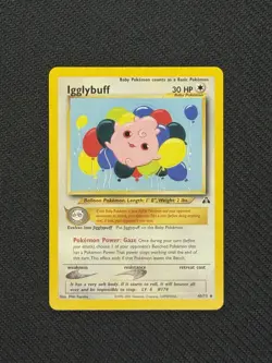 Igglybuff 40/75 Neo Discovery Regular Vintage Pokemon Tcg Card - Image 1