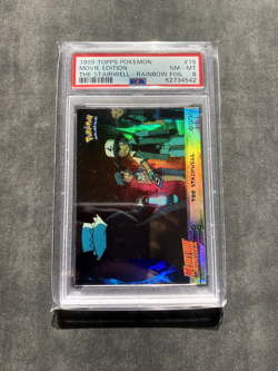 Pokemon TOPPS The First Movie - RAINBOW foil #19 The stairwell - PSA8 Highest - Image 1