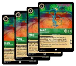 Disney Lorcana Panic - Immortal Sidekick x 4 - Ursula's Return NM - Free Card - Image 1