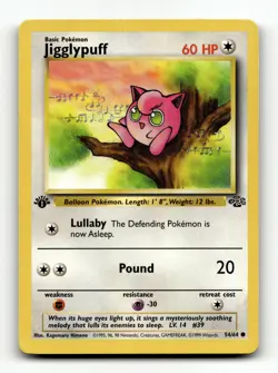 Jungle #54/64 Jigglypuff Common Pokemon - Image 1