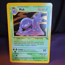 Pokemon TCG Fossil Muk 13/62 Holo Rare Holo English 1999 Nm Near Mint See Descri - Image 1