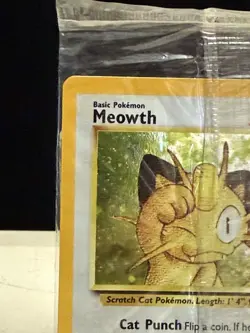 2000 Pokemon Meowth #10 Black Star Promo Game Boy Holo - FACTORY SEALED - Image 5