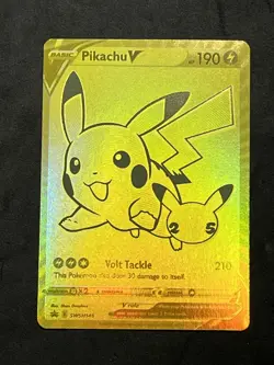 Pokemon TCG - Pikachu V SWSH145 Celebrations - Black Star Promo - NM - Image 1