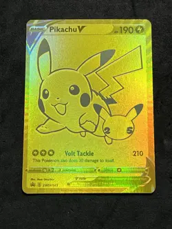 Pokemon TCG - Pikachu V SWSH145 Celebrations - Black Star Promo - NM - Image 3
