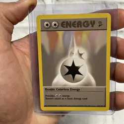 Double Colorless Energy #124/130 Vintage 2000 Base Set 2 Wotc Pokemon Card NM/MT - Image 1