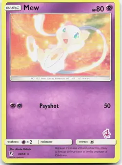 Pokemon TCG Mew Hidden Fates Rare 32/68 - Image 1