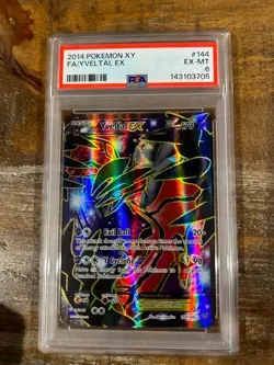POKEMON 2014 XY Full Art YVELTAL EX #144 PSA 6 RARE - Image 1