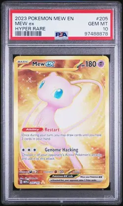 Pokemon Mew ex 151 Hyper Rare #205 PSA 10 Gem Mint - Image 1