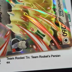 Team Rocket's Persian ex SVP 218 NM-M Promo SV Destined Rivals Tin Code Card - Image 5
