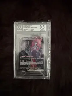Pokemon Team Rocket's Mewtwo ex 231/182 Destined Rivals SIR Holo BGS 8.5 - Image 1