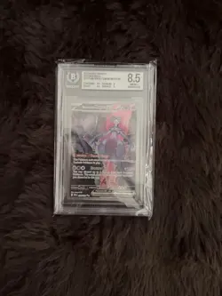 Pokemon Team Rocket's Mewtwo ex 231/182 Destined Rivals SIR Holo BGS 8.5 - Image 2