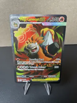 Mega Camerupt ex 156/132 Full Art Ultra Rare Mega Evolution Pokemon NM - Image 1